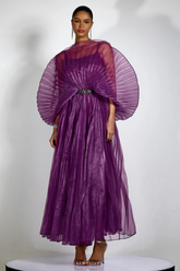 Amanda Semi-sheer Pleated Maxi Dress | Dress In Beauty